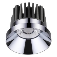357589 NT18 088 хром Встраиваемый светильник IP44 LED 3000K 10W 100-265V METIS