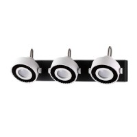 3490/3W ODL18 145 белый с черным Настенный светильник IP20 GU10 3*50W 220V SATELIUM