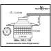 369445 NT09 122 хром/черный Встраиваемый светильник GX5.3 50W 12V PEARL ROUND