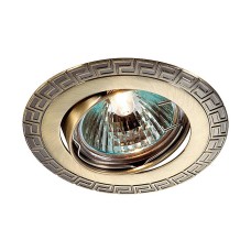 369615 NT12 136 бронза Встраиваемый ПВ светильник IP20 GX5.3 50W 12V COIL