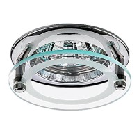 369109 NT09 129 хром Встраиваемый светильник IP20 GX5.3 50W 12V ROUND