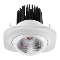 357696 NT18 090 белый Встраиваемый светильник IP20 LED 3000K 10W 160-265V DRUM