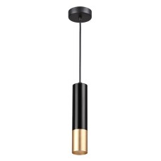 3876/1L ODL19 215 черный с золотом Подвесной светильник GU10 1*50W 220V KIKO