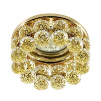 370228 NT16 123 золото Встраиваемый декоративный светильник IP20 GX5.3 50W 12V MALINY