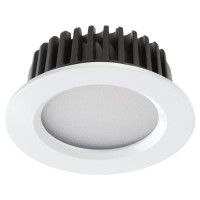 357907 NT19 090 белый Встраиваемый светильник IP44 LED 4000K 10W 100-265V DRUM