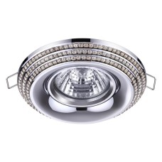 370437 NT19 114 хром Встраиваемый светильник IP20 GU10 50W 220V LILAC