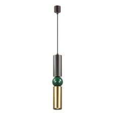 4072/5L ODL19 17 черный/золото/зеленый Подвес GU10 1*5W SAKRA