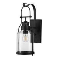4835/1W NATURE ODL21 569 черный/стекло Ландшафтный настенный светильник E27 1*60W IP44 KALPI 4835/1W NATURE ODL21 569 черный/стекло Ландшафтный настенный светильник E27 1*60W IP44 KALPI