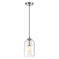 4953/1 PENDANT ODL22 237 хром/ белый/прозрачный/стекло Подвес G9 1*40W LOSTAR 4953/1 PENDANT ODL22 237 хром/ белый/прозрачный/стекло Подвес G9 1*40W LOSTAR