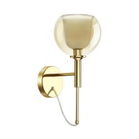 4697/1W ODL20 377 золотой/янтарный Бра E14 1*40W LEVA