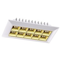 357836 NT18 054 белый/золото Встраиваемый светильник IP33 LED 3000К 25W 110-265V ANTEY