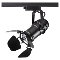 370408 NT19 099черный Трековый светильник IP20 GU10 50W 220V UFO