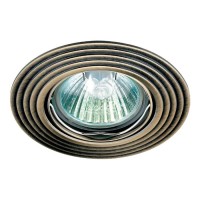 369162 NT09 137 бронза Встраиваемый ПВ светильник GX5.3 50W 12V ANTIC