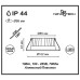 357908 NT19 090 хром Встраиваемый светильник IP44 LED 4000K 10W 100-265V DRUM
