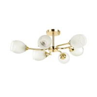 4546/6C COMFI LN21 048 золотой, белый Люстра потолочная E27 6*60W 220V JOLENE 4546/6C COMFI LN21 048 золотой, белый Люстра потолочная E27 6*60W 220V JOLENE