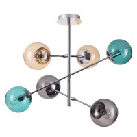 4454/6C LN20 058 хром, разноцветный Люстра потолочная E14 6*60W 220V SIERRA
