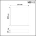 358112 NT19 078 белый Накладной светильник IP20 LED 4000K 20W 85-265V ORNATE