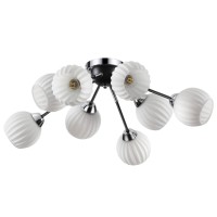 4593/8C COMFI хром, черный Люстра Потолочная E27 8*40W 220V DANIKA