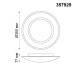 357929 NT19 040 белый Накладной светильник IP20 LED 3000К 10W 220V CAIL