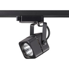 370429 NT19 100 черный Трековый светильник IP20 GU10 50W 220V PIPE