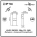 357522 NT18 150 темно-серый Ландшафтный светильник IP54 LED 3000K 10W 100-240V ROCA