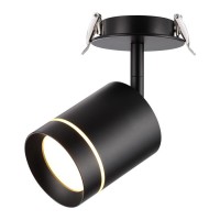 357688 NT18 071 черный Встраиваемый светильник IP20 LED 3000K 9W 160-265V ARUM