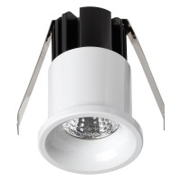 357698 NT18 090 белый Встраиваемый светильник IP20 LED 3000K 3W 160-265V DOT