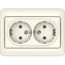 Розетка Vilma SL250, 2-местная, c заземлением