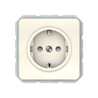 Розетка Vilma LX200, с заземлением и со шторками, без рамки