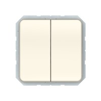 Переключатель Vilma LX200, 2-клавишный, без рамки