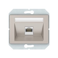 Компьютерная розетка Vilma XP500, одноместная (1ХRJ45 CAT5E UTP), без рамки