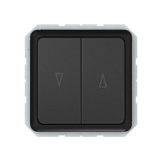 Кнопочный выключатель для жалюзи Vilma SP300, 2-клавишный, без рамки