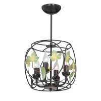 Люстра V3496-1/4S, 4хЕ14 макс. 60Вт черный Vitaluce