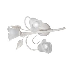 Люстра V1085-0/3PL, 3хЕ14 макс. 60Вт бело-бежевый матовый с золотом Vitaluce