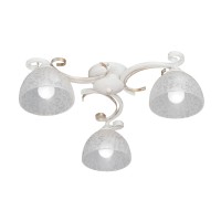 Люстра V3723-0/3PL, 3хЕ27 макс. 60Вт белый матовый с золотом Vitaluce