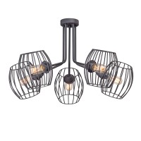 Люстра V4749-1/5PL, 5хЕ27 макс. 60Вт черный матовый Vitaluce