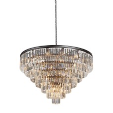 Люстра V5225-1/14+35+1, 50хЕ14 макс. 60Вт чёрный матовый Vitaluce