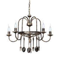 Люстра V1372/5, 5xE14 макс. 60Вт золото Vitaluce