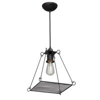 Люстра V4179-1/1S, 1хЕ27 макс. 60Вт черный матовый Vitaluce