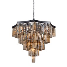 Люстра V5222-1/16+20+1, 37хЕ14 макс. 40Вт чёрный матовый Vitaluce