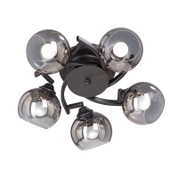 Люстра V4307-1/5PL, 5хЕ27 макс. 60Вт чёрный матовый Vitaluce Люстра V4307-1/5PL, 5хЕ27 макс. 60Вт чёрный матовый Vitaluce