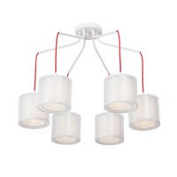 Люстра V4542-0/6PL, 6хЕ14 макс. 40Вт белый матовый Vitaluce Люстра V4542-0/6PL, 6хЕ14 макс. 40Вт белый матовый Vitaluce