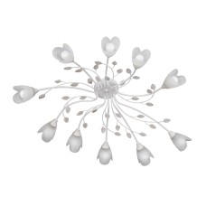 Люстра V3930-0/10PL, 10хЕ14 макс. 40Вт белый матовый Vitaluce