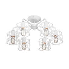 Люстра V4382-0/6PL, 6хЕ27 макс. 60Вт белый матовый Vitaluce