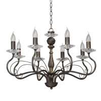 Люстра V1099/8, 8хЕ14макс. 60Вт черный с золотом Vitaluce