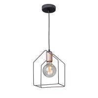 Люстра V4563-7/1S, 1хЕ27 макс. 60Вт коричневый матовый Vitaluce