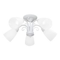 Люстра V3499-0/5PL, 5хЕ14 макс. 40Вт, плафон ПП белый матовый Vitaluce