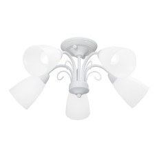 Люстра V3499-0/5PL, 5хЕ14 макс. 40Вт, плафон ПП белый матовый Vitaluce