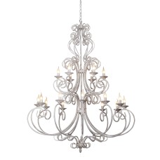 Люстра V1094/12+6, 18хЕ14 макс. 60Вт белый с золотом Vitaluce