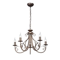 Люстра V1833-7/5, 5хЕ14 макс. 40Вт чёрный Vitaluce